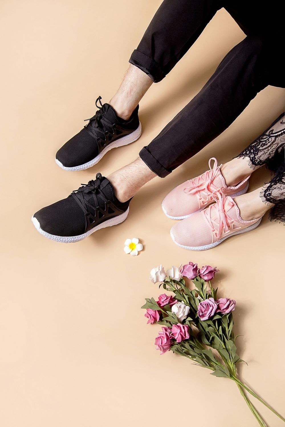 Flex Knit Slip On in Black